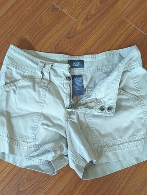 Vintage Y2K Jacob Connexion Khaki Cargo Utility Shorts - Size 5/6